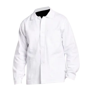 Veste de travail 100% coton blanc PBV