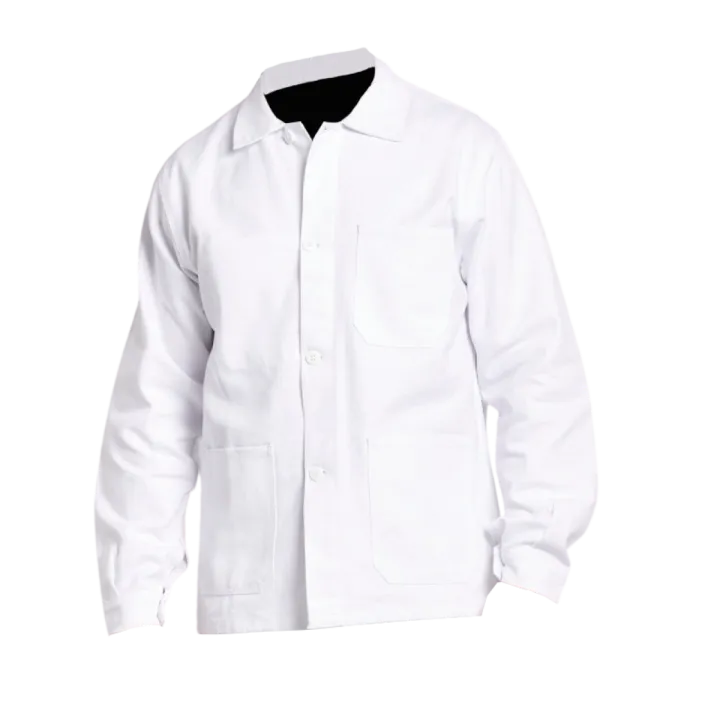 Veste de travail 100% coton blanc PBV