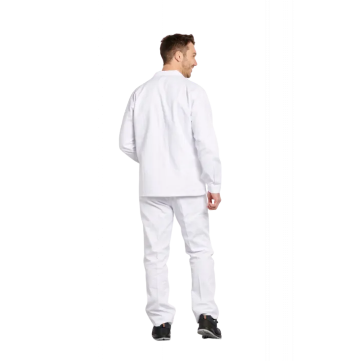 Veste de travail 100% coton blanc PBV dos