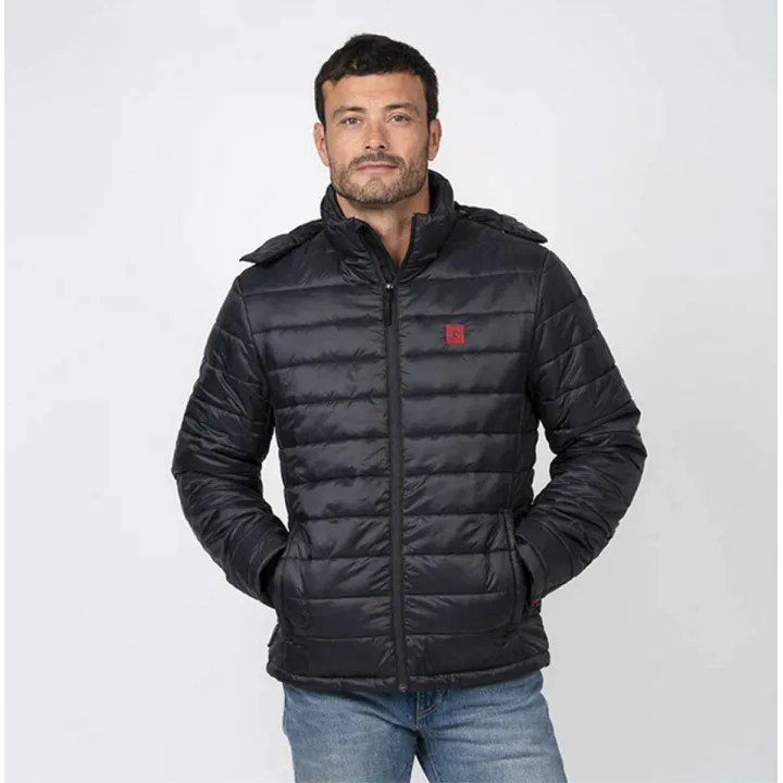 Doudoune chauffante manche et capuche EVO G-HEAT portée