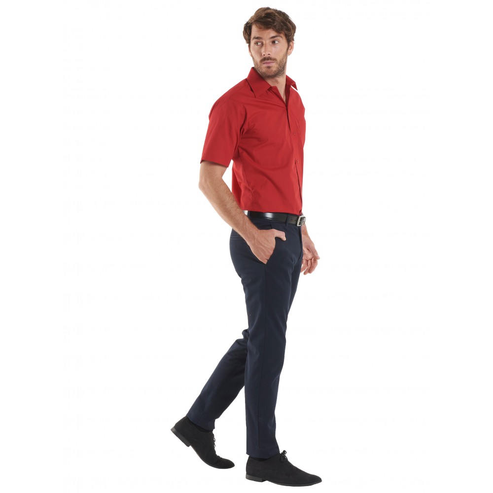 Chemise manches courtes popeline homme UC710 UNEEK Sécurama