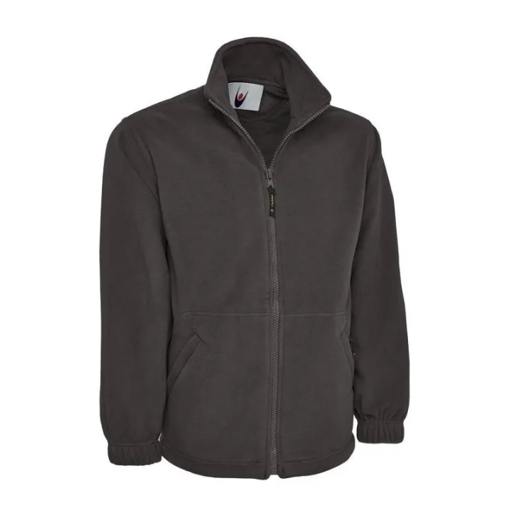 Veste travail polaire travail zippée 300 grammes UNEEK gris souris