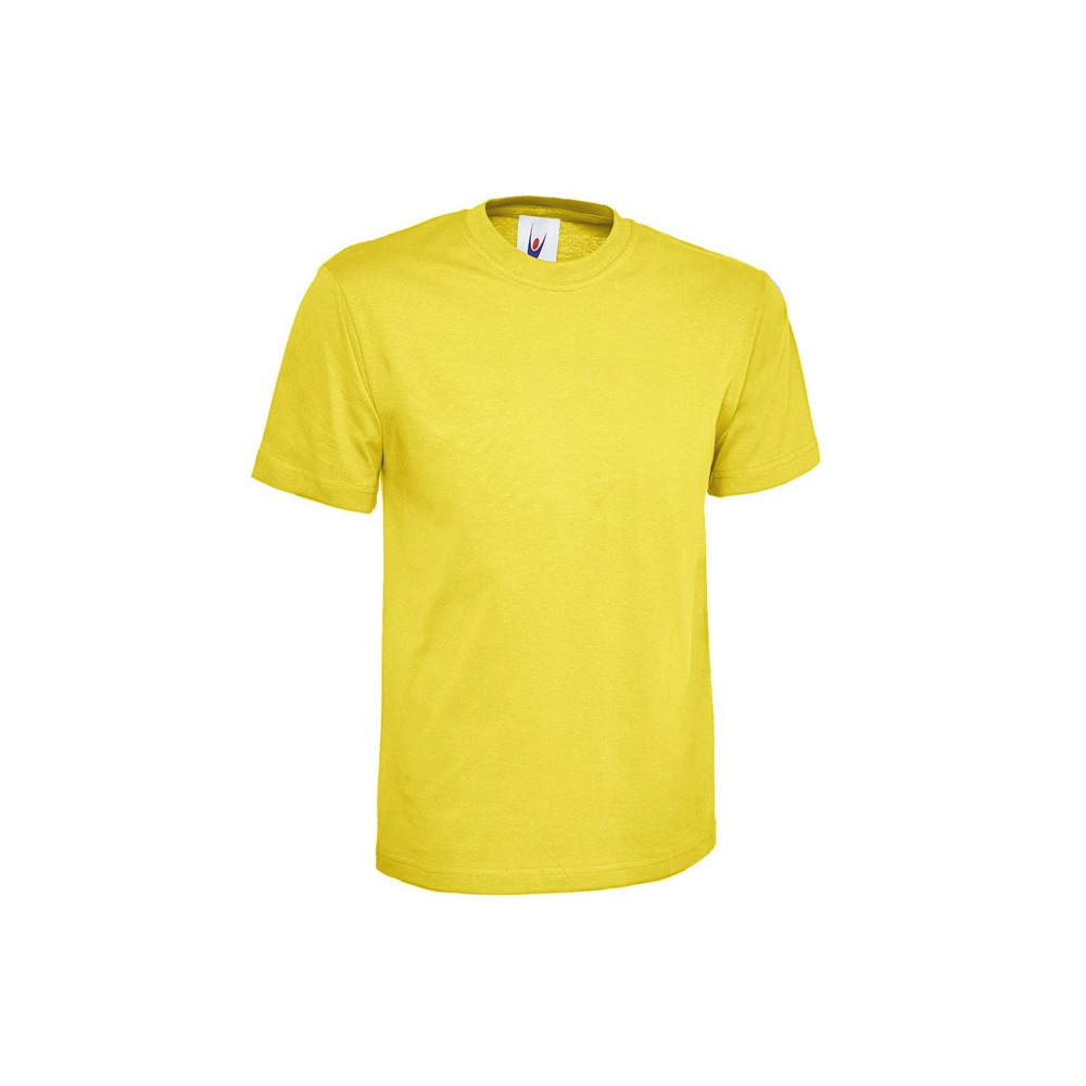 Tee shirt enfant junior 100% coton UC306 UNEEK jaune
