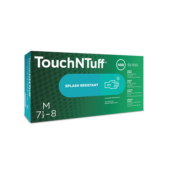 Lot 100 Gants nitrile jetables TUCH'N TUFF ANSEL