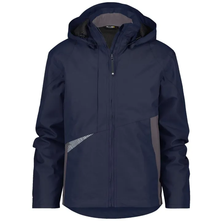 Veste de travail imperméable et coupe vent SOFTSHELL HYPER Dassy Bleu nuit anthracite