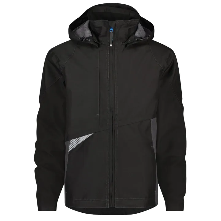 Veste de travail imperméable et coupe vent SOFTSHELL HYPER Dassy noir gris anthracite