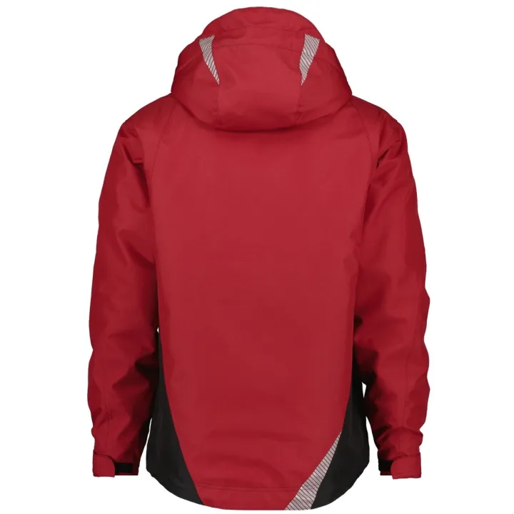 Veste de travail imperméable et coupe vent SOFTSHELL HYPER Dassy rouge noir