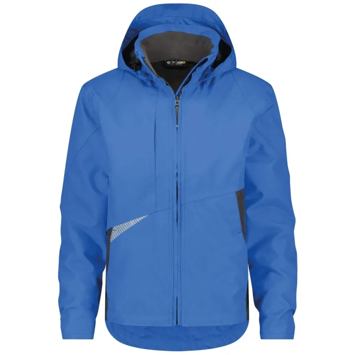 Veste de travail imperméable et coupe vent SOFTSHELL HYPER Dassy bleu azur anthracite