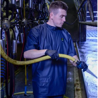 Veste de traite sans manche AGRIHEALTH bleue sans capuche