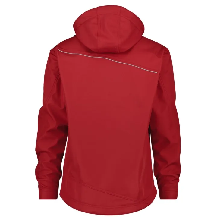 Veste homme softshell TAVIRA rouge dos