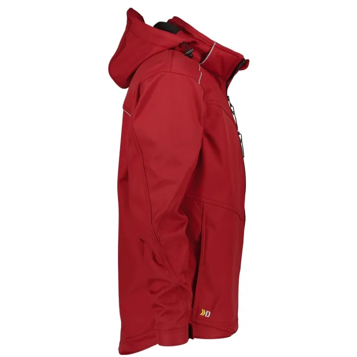 Veste homme softshell TAVIRA rouge profil