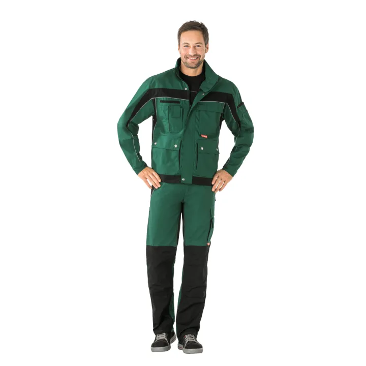 Blouson de travail PLALINE 65/35 poly/coton 280 gr vert