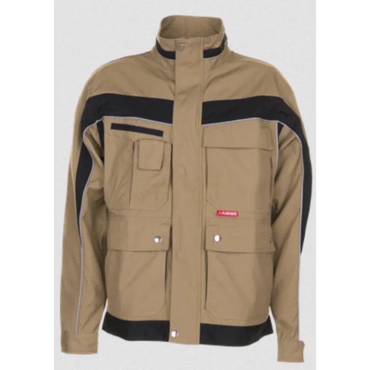 Blouson de travail PLALINE 65/35 poly/coton 280 gr sable / noir