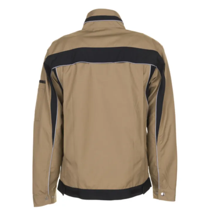 Blouson de travail PLALINE 65/35 poly/coton 280 gr sable / noir