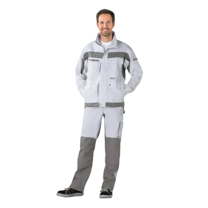 Blouson de travail PLALINE 65/35 poly/coton 280 gr blanc