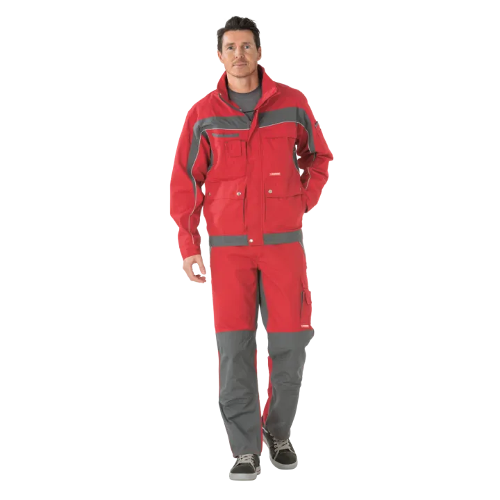 Blouson de travail PLALINE 65/35 poly/coton 280 gr rouge