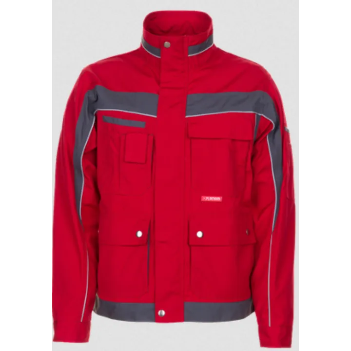 Blouson de travail PLALINE 65/35 poly/coton 280 gr rouge