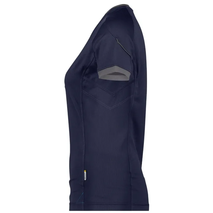 Tee Shirt femme Confort Nexus 140 gr anti UV bleu nuit profil