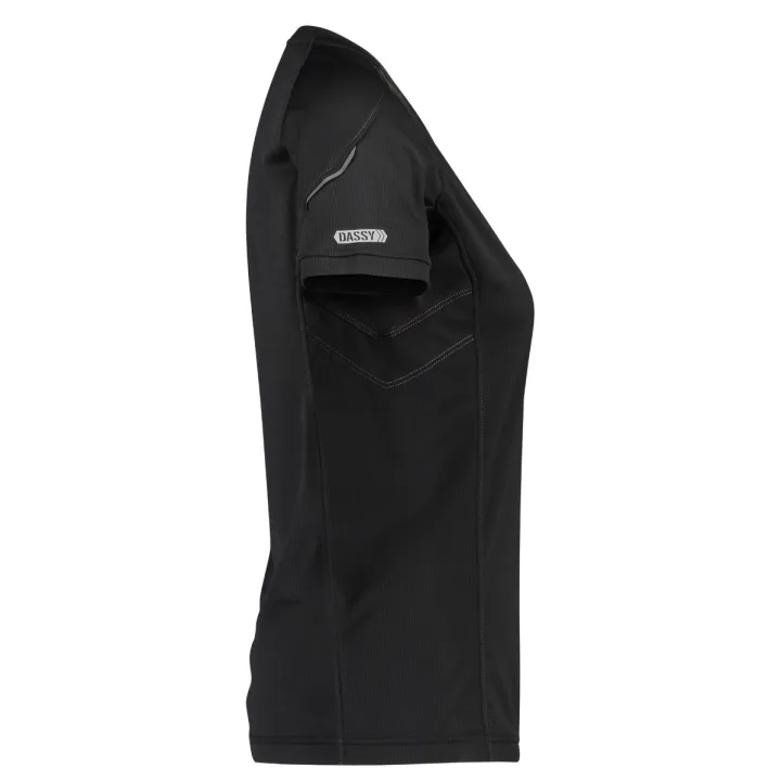 Tee Shirt femme Confort Nexus 140 gr anti UV noir profil