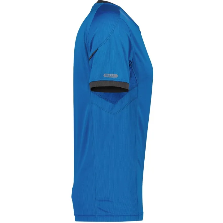 Tee Shirt homme Confort Nexus protection UV 140 g Dassy  bleu azur profil