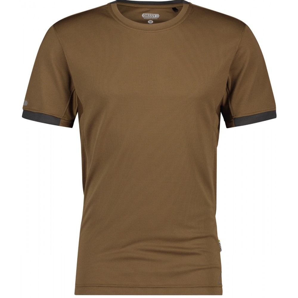 Tee Shirt homme Confort Nexus protection UV 140 g Dassy brun Argile