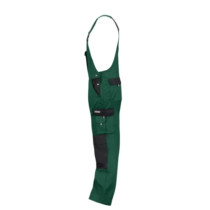 Cotte de travail à bretelle BICOLORE Versaille DASSY verte