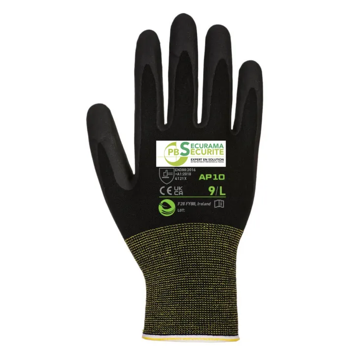 Gants de travail super confort mousse de nitrile bambou PB SECURITE