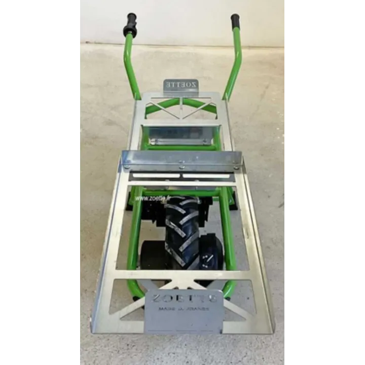 Brouette électrique CLAS VITICULTURE porte caisse ZOETTE vue dessus