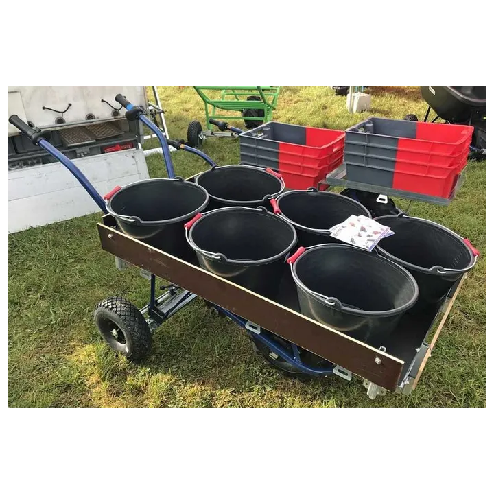 Brouette électrique ZOETTE PRO PRIMEUR caisse avec roues directionnelles en option