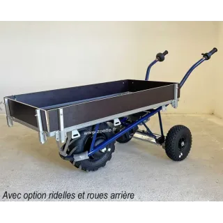 Brouette électrique ZOETTE CLAS PRIMEUR avec option roues arrières