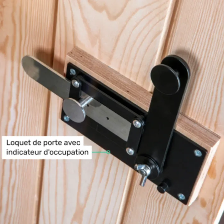 Toilette sèche mobile bois massif TROBOLO KersaBœm loquet