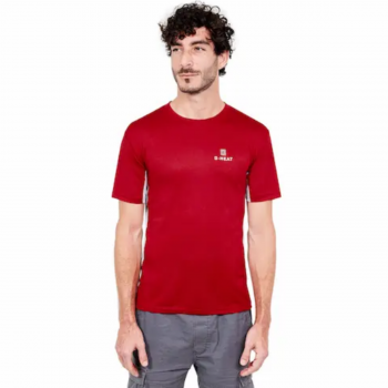 Tee shirt rafraichissant anti-UV manche courte EVO G-HEAT rouge