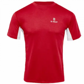 Tee shirt rafraichissant anti-UV manche courte EVO G-HEAT rouge