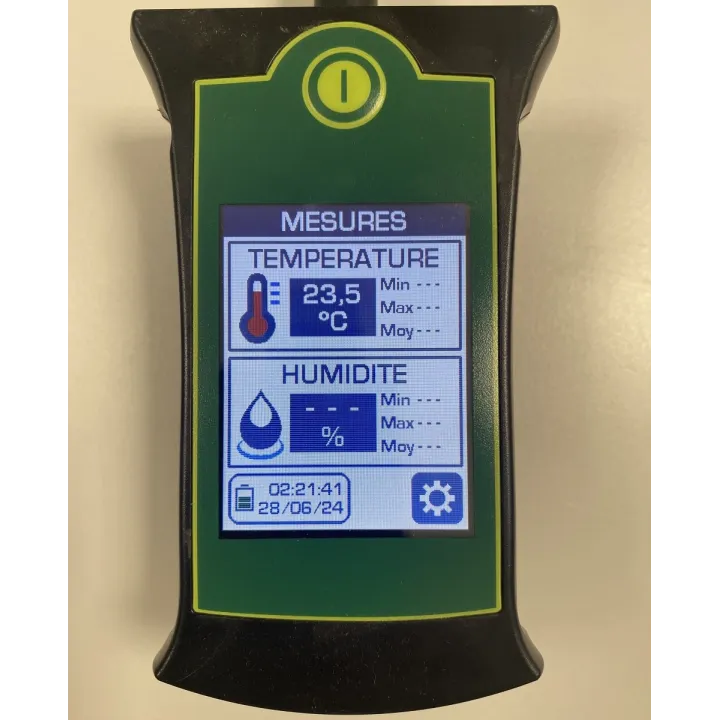 Sonde température humidité fourrage céréales electronique