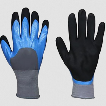 Paire de gants de manutention double enduction nitrile