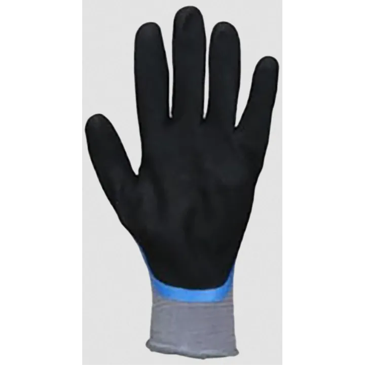 Gants de manutention double enduction nitrile  main gauche