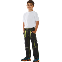 6110 pantalon junior PLANAM anthracite jaune