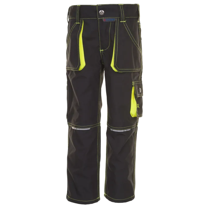 6110 pantalon junior PLANAM anthracite jaune