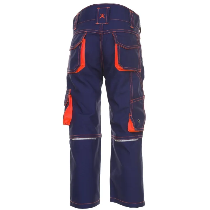 6111 pantalon junior PLANAM marine orange dos