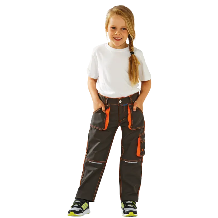 6112 pantalon junior PLANAM olive orange fille