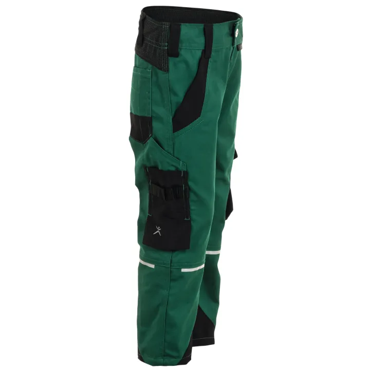 Pantalon enfant élasthanne NORIT PLANAM KIDS vert noir profil