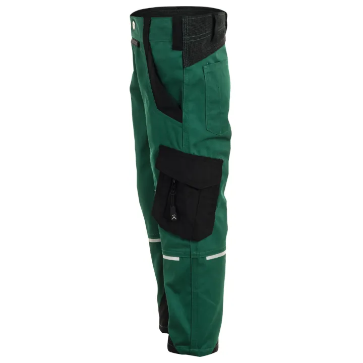 Pantalon enfant élasthanne NORIT PLANAM KIDS vert noir profil