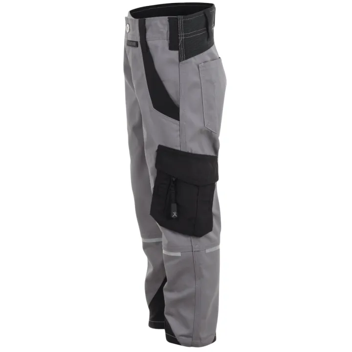 Pantalon enfant élasthanne NORIT PLANAM KIDS zinc noir profil