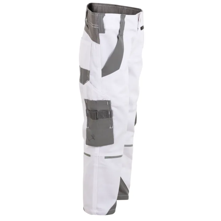 Pantalon enfant élasthanne NORIT PLANAM KIDS blanc zinc profil
