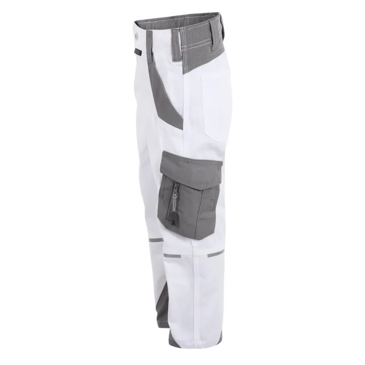 Pantalon enfant élasthanne NORIT PLANAM KIDS blanc zinc profil