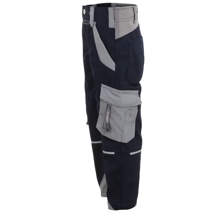 Pantalon enfant élasthanne NORIT PLANAM KIDS bleu noir zinc profil