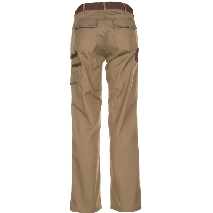 Pantalon de travail HIGHLINE PLANAM sable marron zinc dos