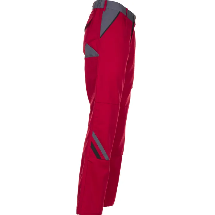 Pantalon de travail rouge ardoise noir highline planam profil