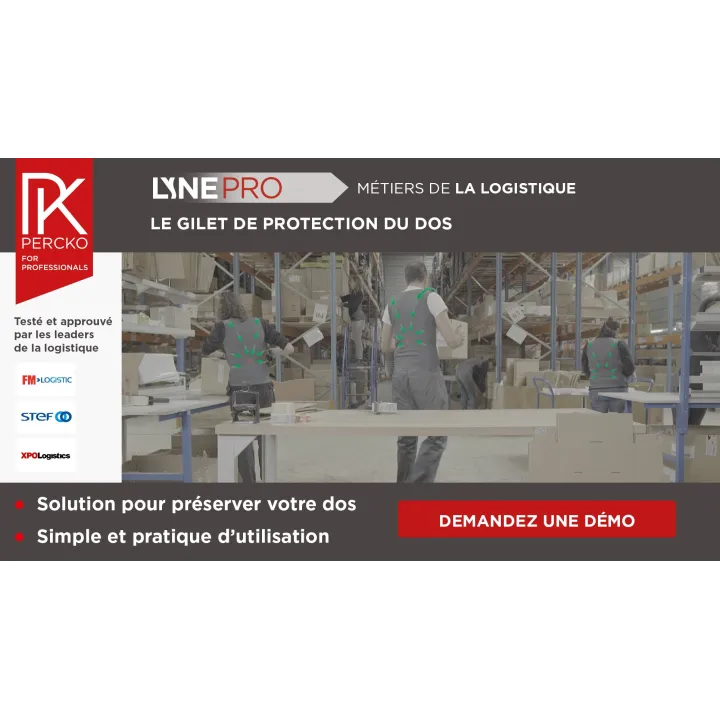 PERCKO gilet ergonomique dos femme