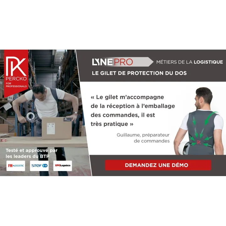 PERCKO gilet ergonomique dos femme